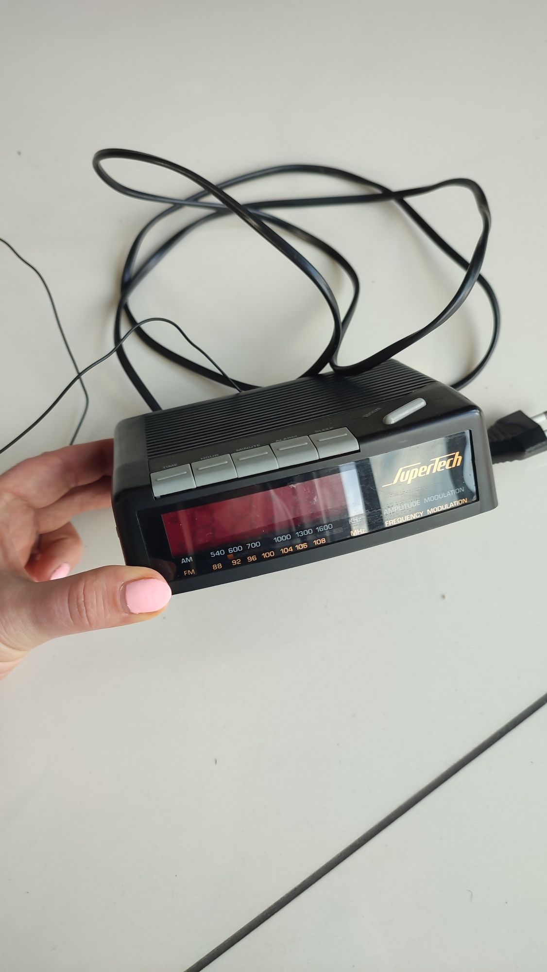 Radio budzik supertech sprawne solidne zadbane