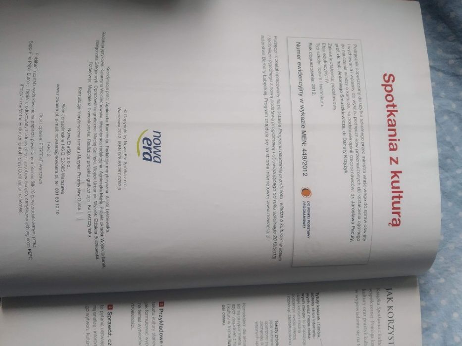 Spotkania z kulturą. WOK Podręcznik Klasa 1-3 liceum i technikum