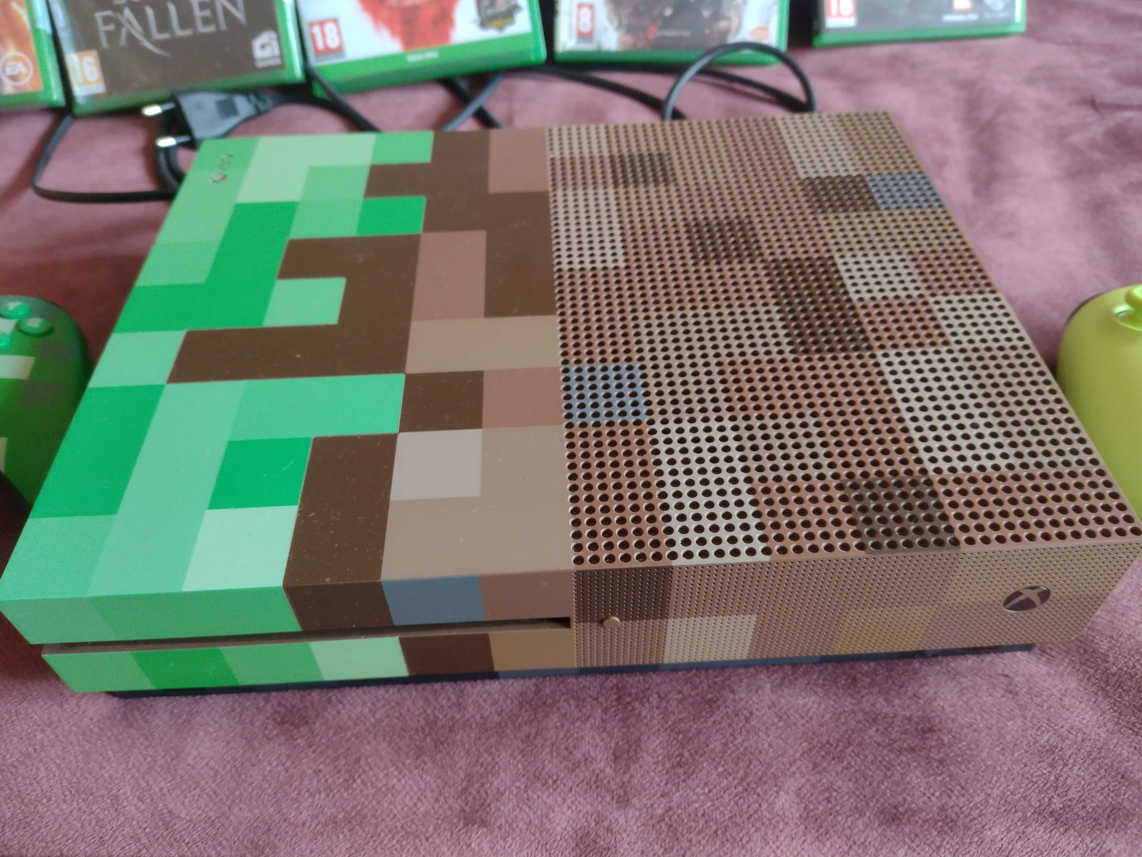 Limitowana konsola XBOX ONE S MINECRAFT 1000GB+GRY