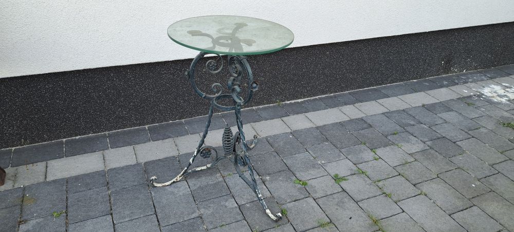 Stolik ogrodowy ażurowy przedwojenny