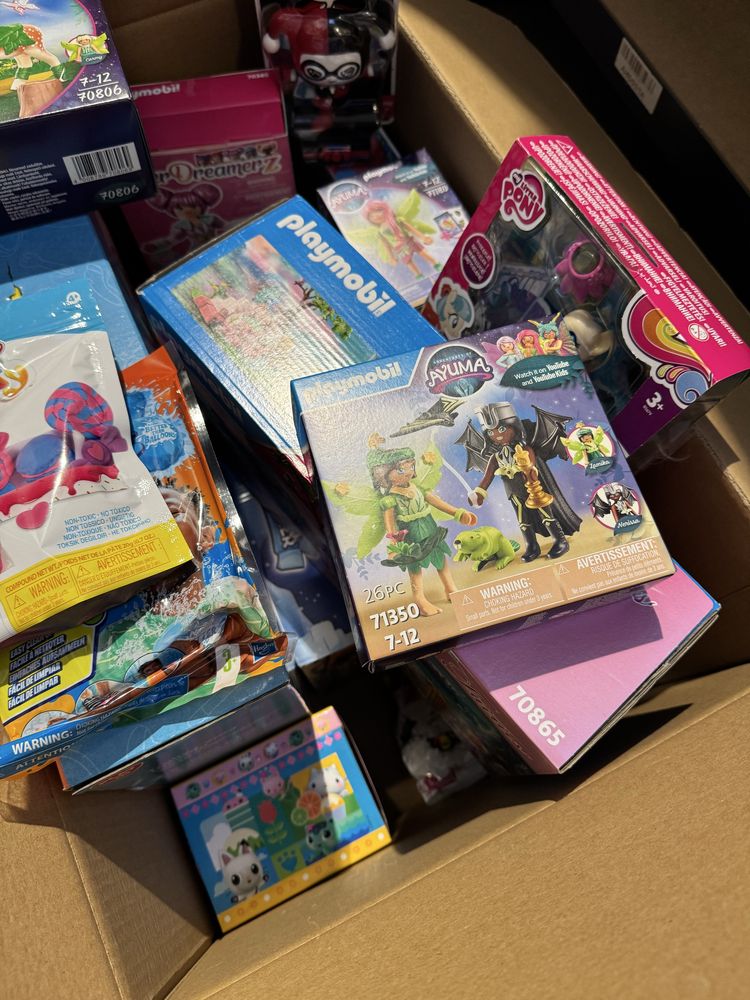 Box karton z zabawkami Zabawki dla dziewczynki klasa A Nowe