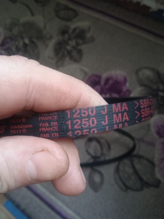 Ремень стиральной машины 1250