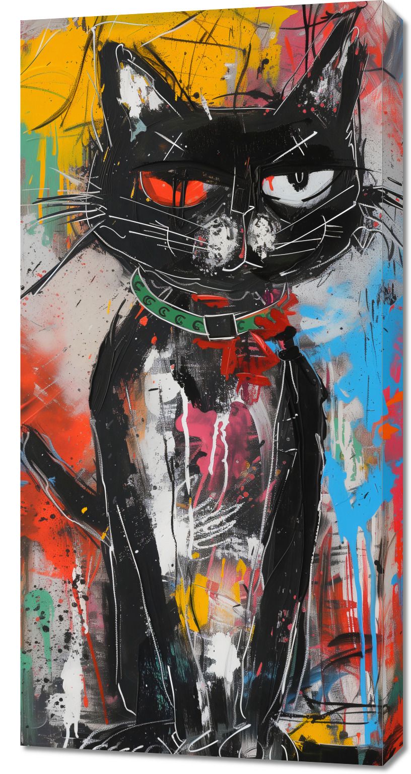 Obraz 50x100cm Gburowaty Kiciak