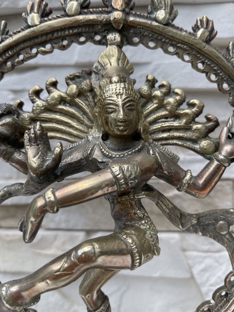 Rzeźba figura Indie Hinduizm Bogini Shiva Bóstwo mosiadz