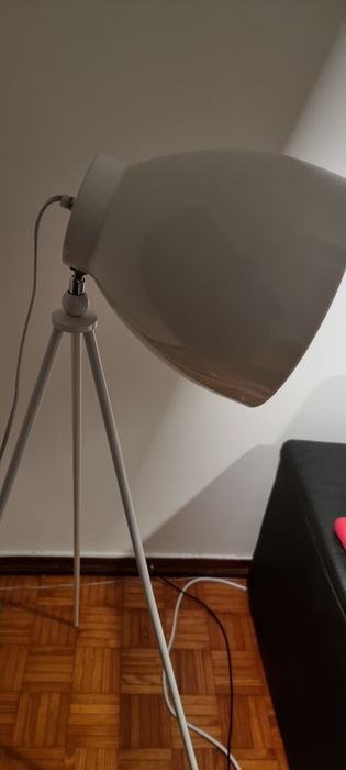 Candeeiro c/ Lâmpada de Led Vintage Branco