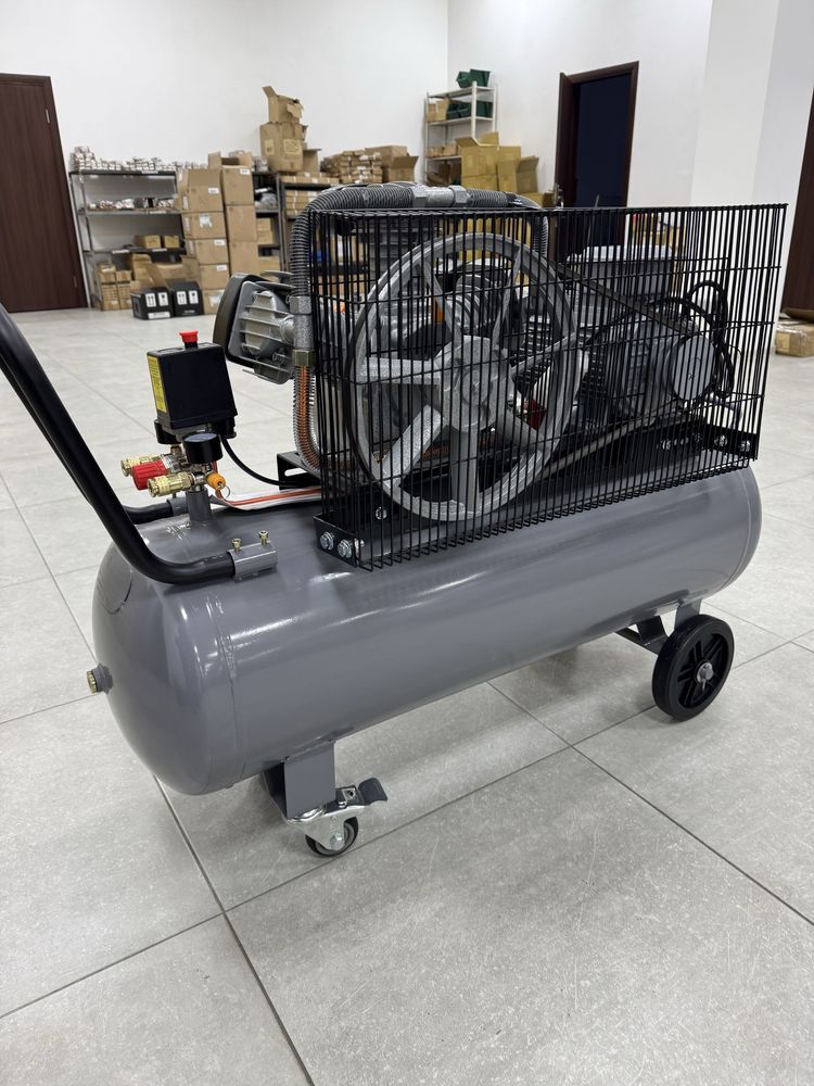 Компресор ShiningBerg LB40-100L. Ресивер 100л, 470 л/хв, 10 атм. 380 в
