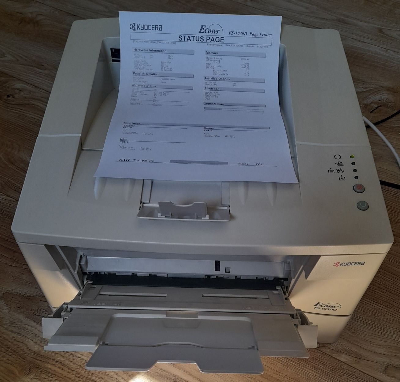 Drukarka Kyocera FS-1030D - Ethernet, USB, LPT