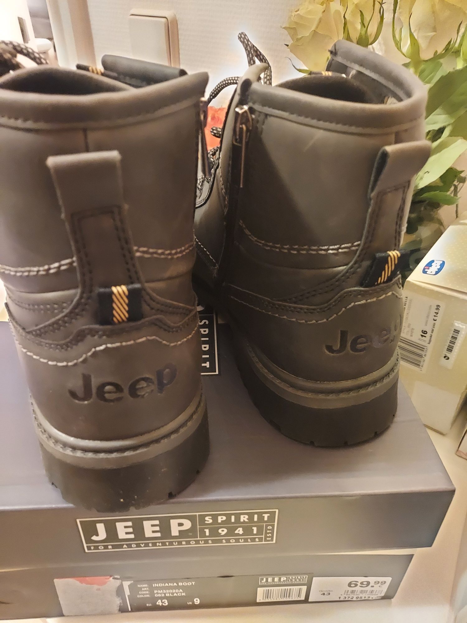 Фирменные оригинал ботинки сапоги  Jeep Jack Wolfskin зима демисезонн