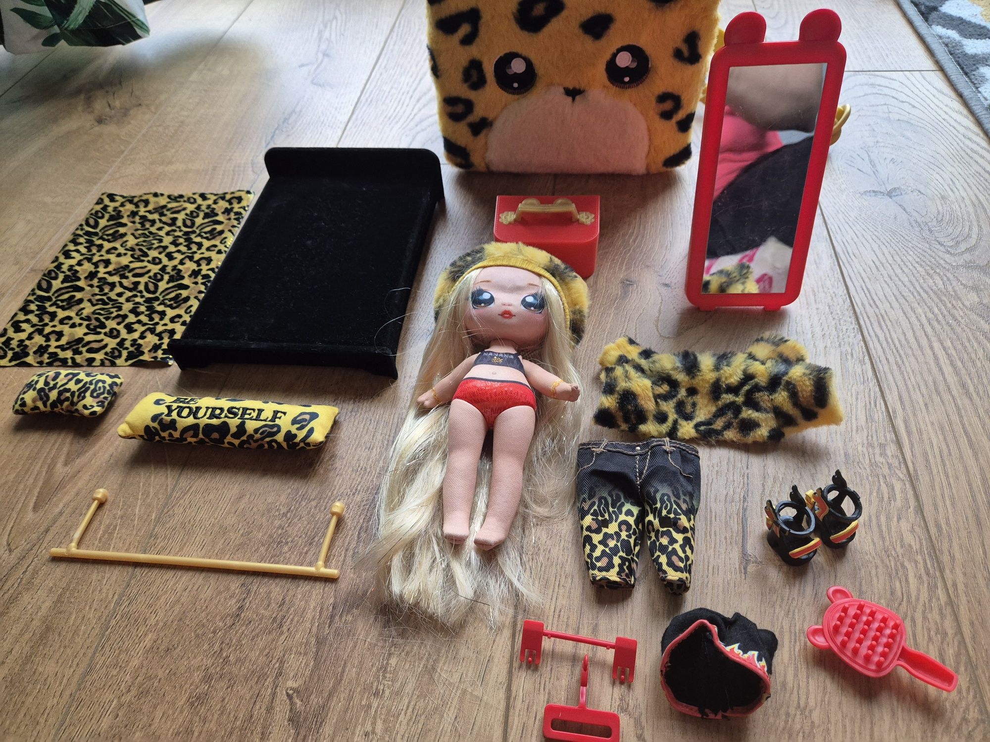 Lalka nanana surprise jaguar plecak 3w1 sypialnia glamour