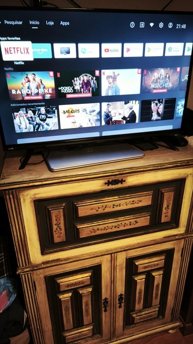 Smart TV krunft 32 polegadas android tv como nova