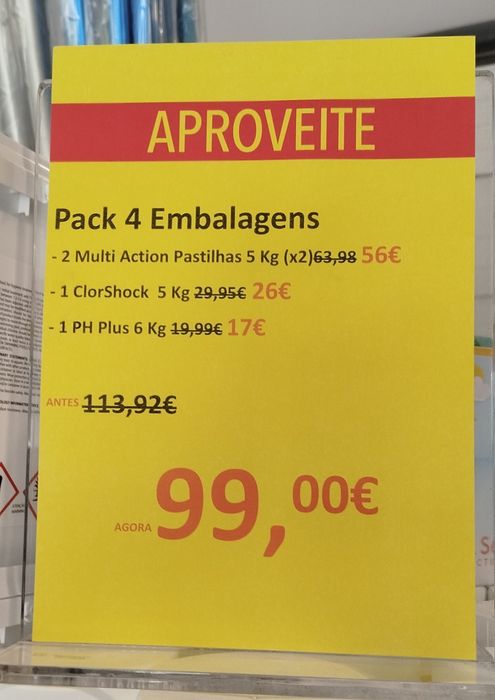 Conjunto Produtos Piscina