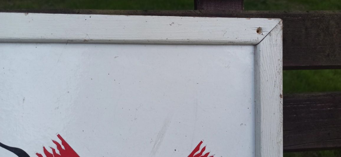 Stara kolejowa tablica PRL