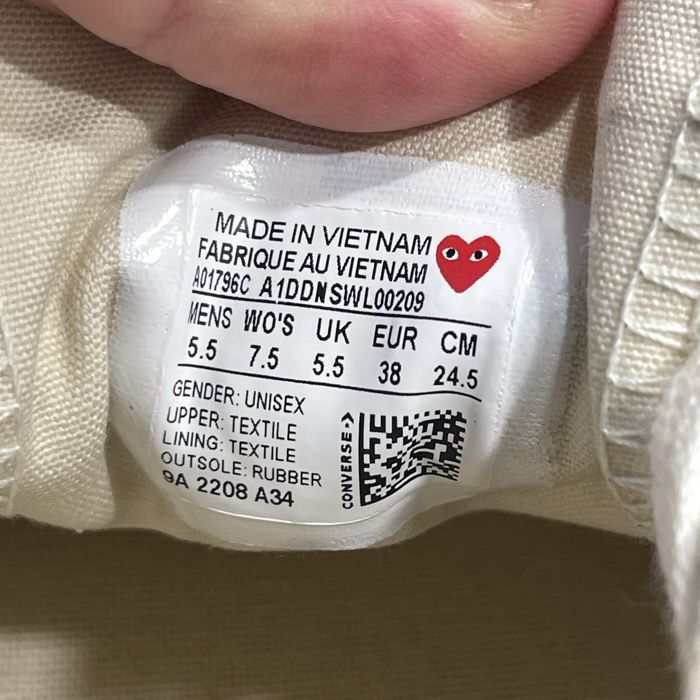 Кеди Converse Comme Des Garcons x PLAY A01796C