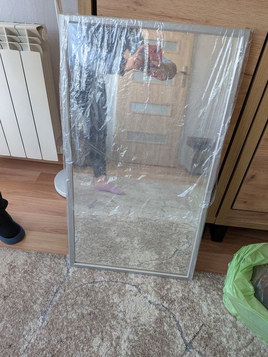 Lustro w aluminiowej ramie oddam za płyn do płukania