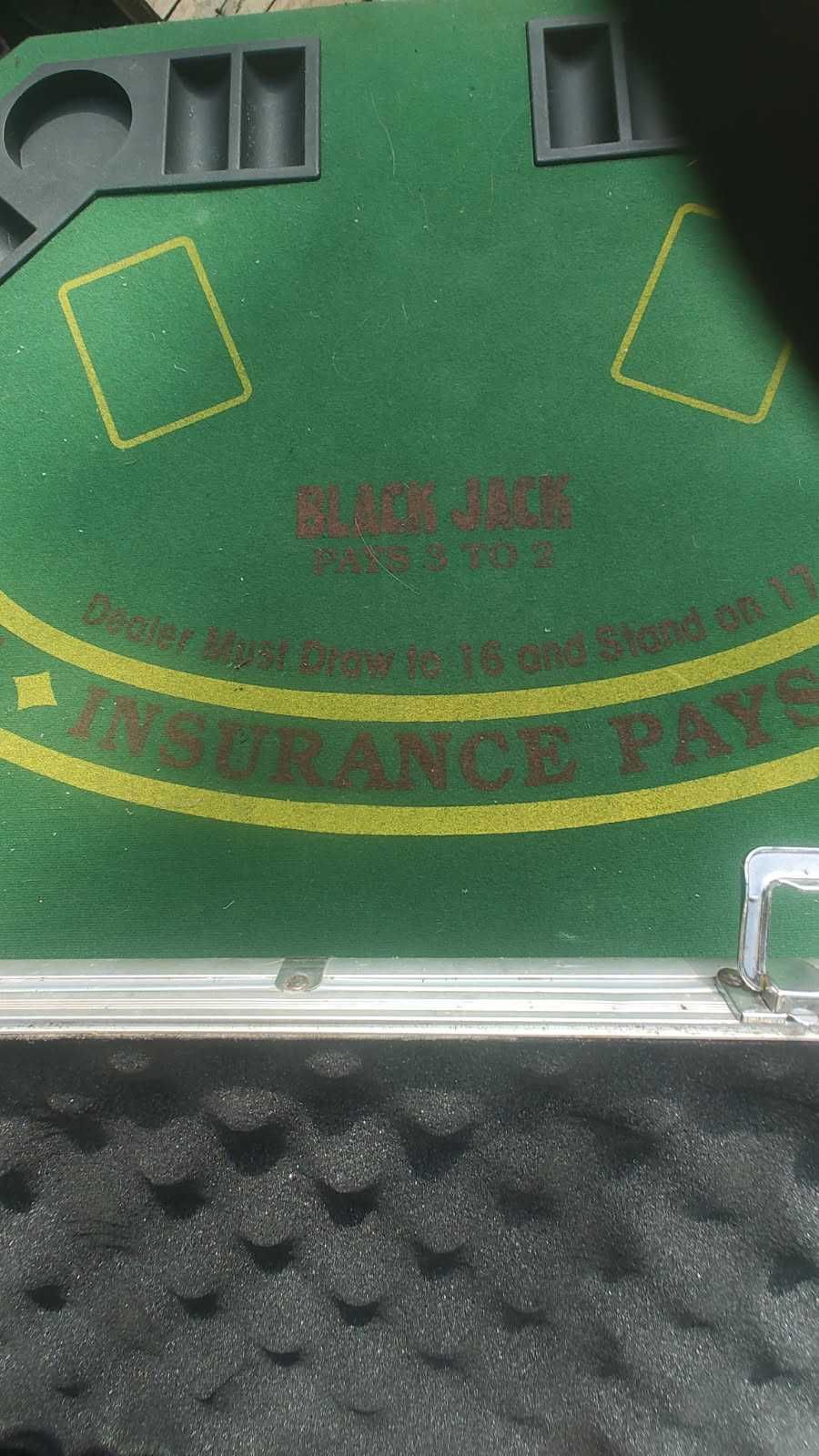 Blat i zestaw do pokera/blackjack