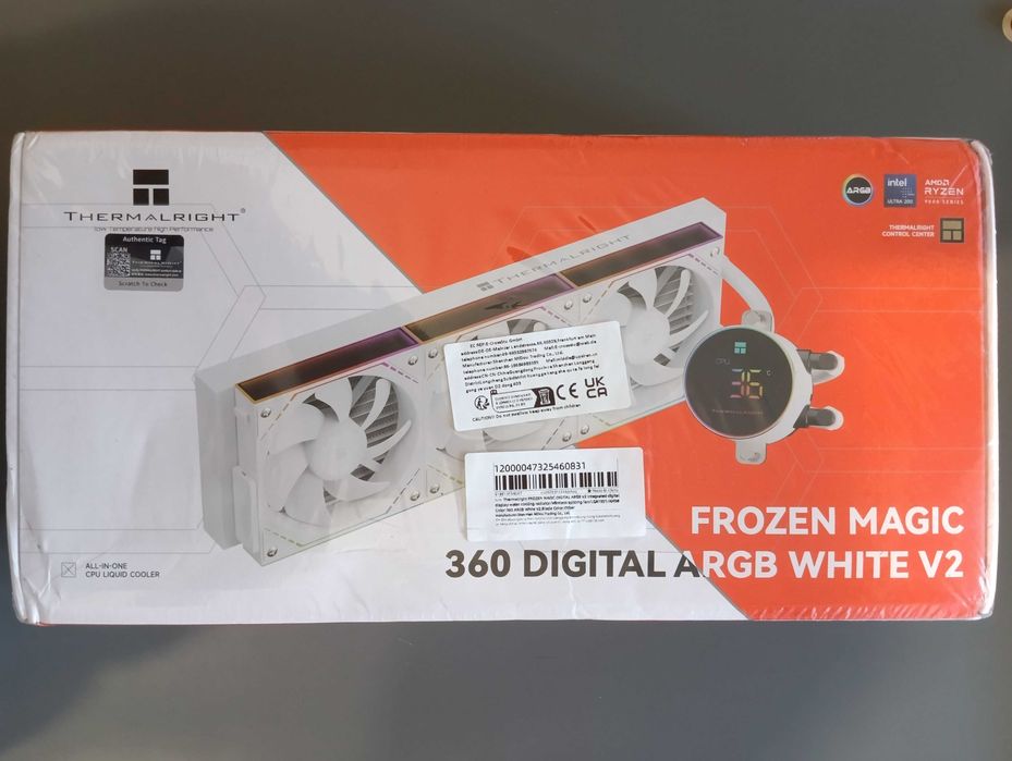 Водяне охолодження Thermalright Frozen Magic 360 Digital ARGB White V2