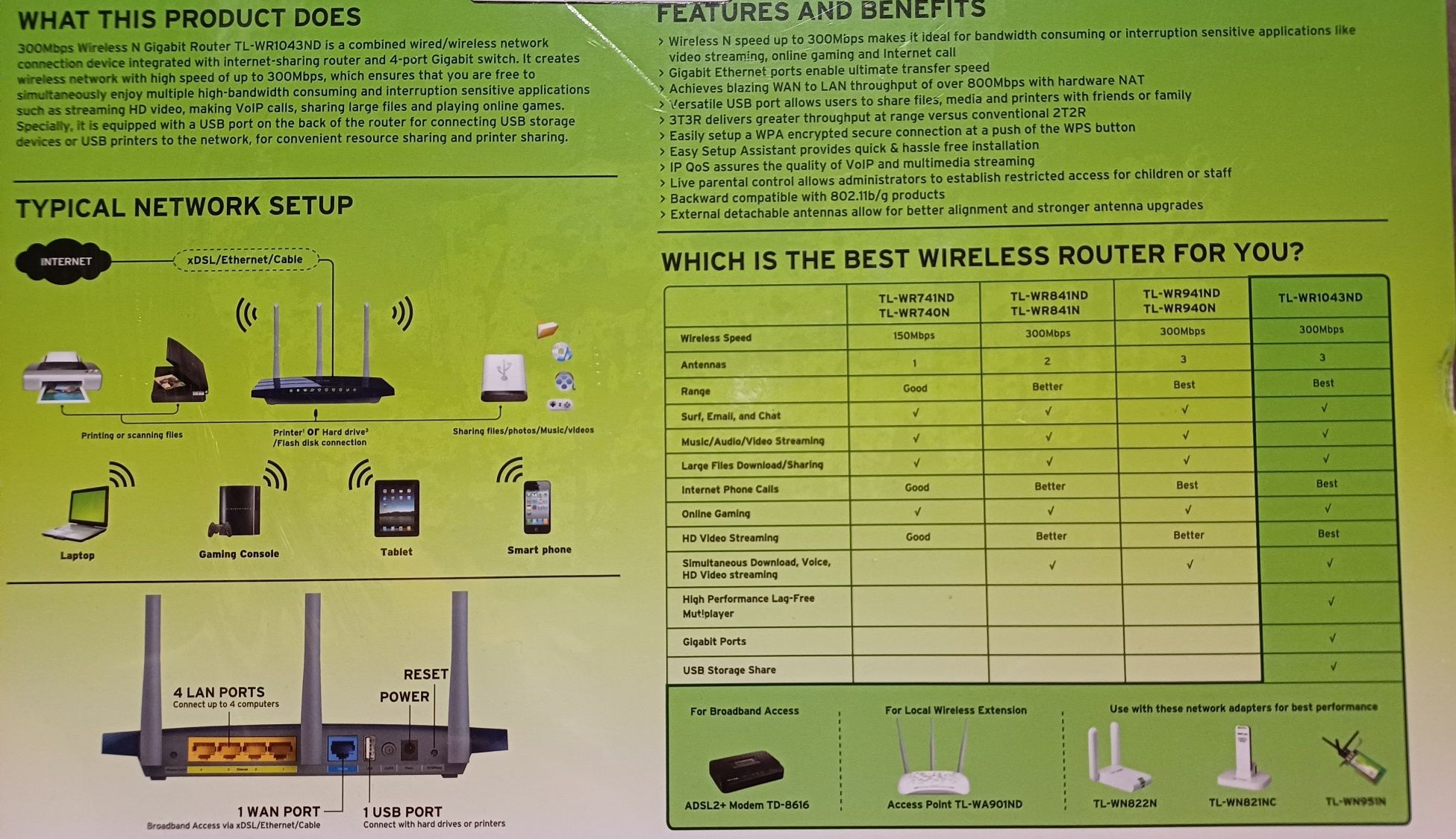 Router TpLink WR1043ND