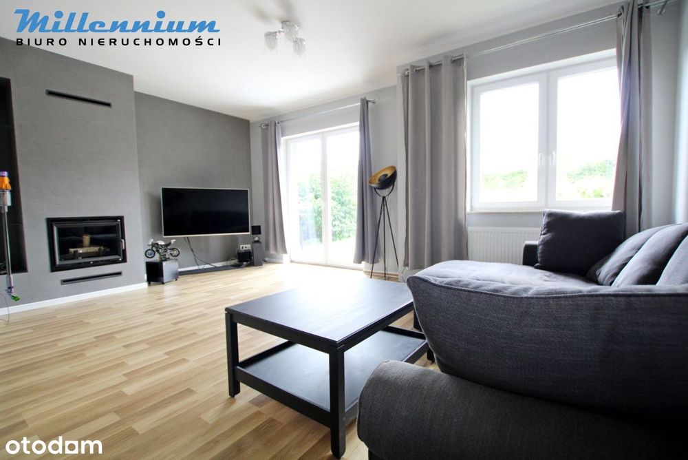 Bliźniak 105,9 m² w Gowinie, duża działka 754 m²