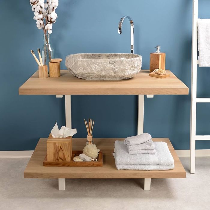 Umywalka łazienkowa marmurowa owalna