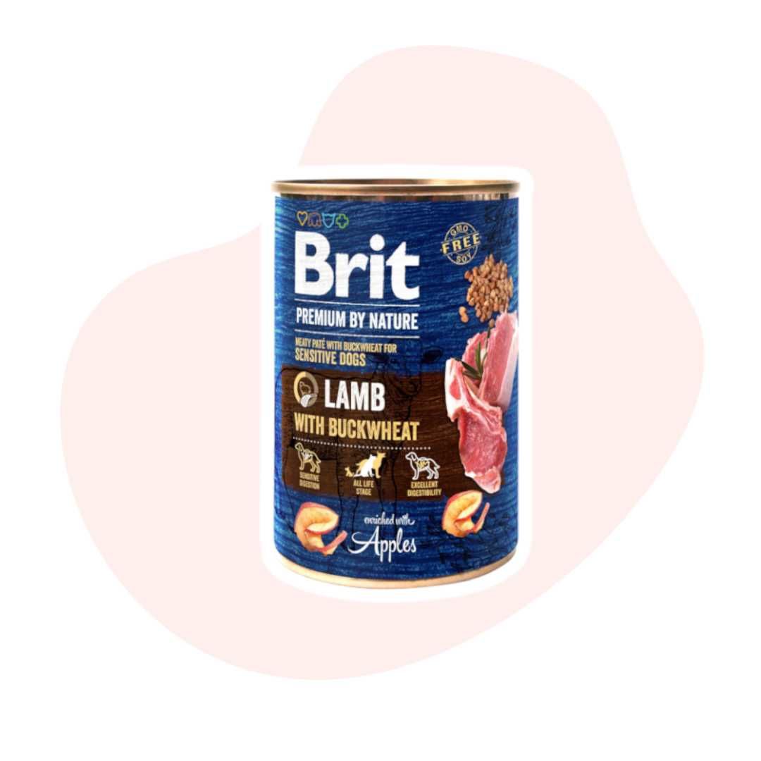 Brit by Nature Lamb with Buckwheat Jagnięcina Gryk 12x400g Karma mokra