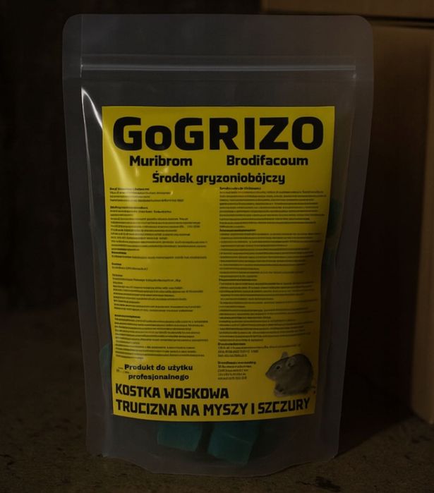 TRUTKA trucizna na szczury myszy mocna UŻYTEK PROFESJONALNY 1,5KG