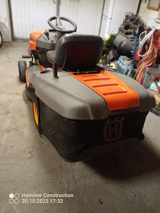 Kosiarka traktorek Husqvarna z koszem