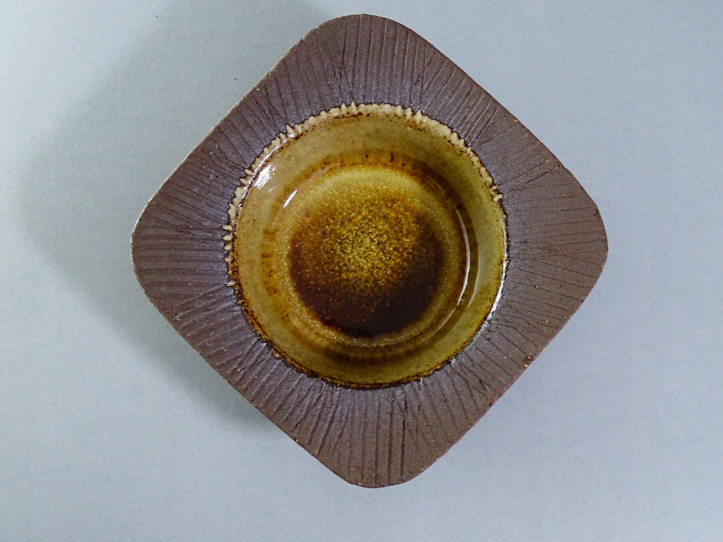 duński design ceramiczna paterka popielniczka