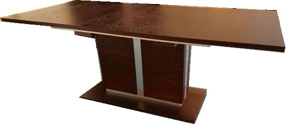 Stół rozkładany FIN - 90x150 + 50cm kolor czekolada WENGE