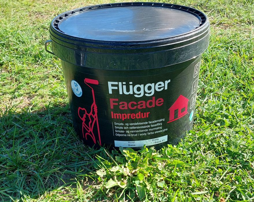 Flugger Facade Impredur- silikonowa farba elewacyjna- biały bazowy