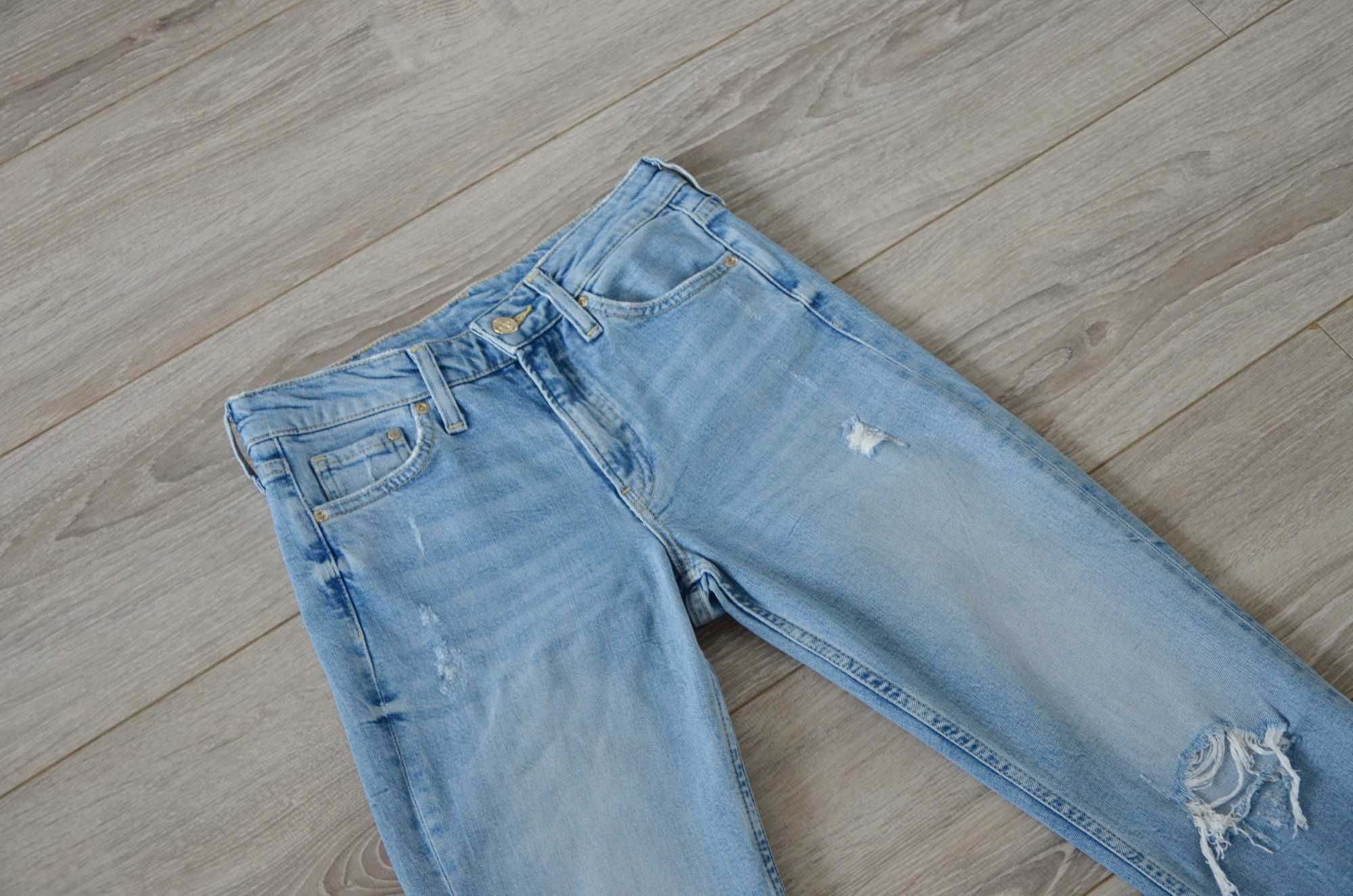 H&M niebieskie jeansy boyfriend Girlfriend 34 XS