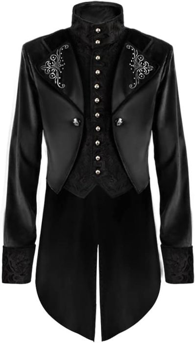 Gotycki kostium wampira – płaszcz Gotycki dla dorosłych Rozmiar S