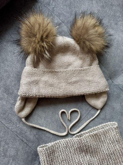 Шапка снуд шарф зимовий комплект HM