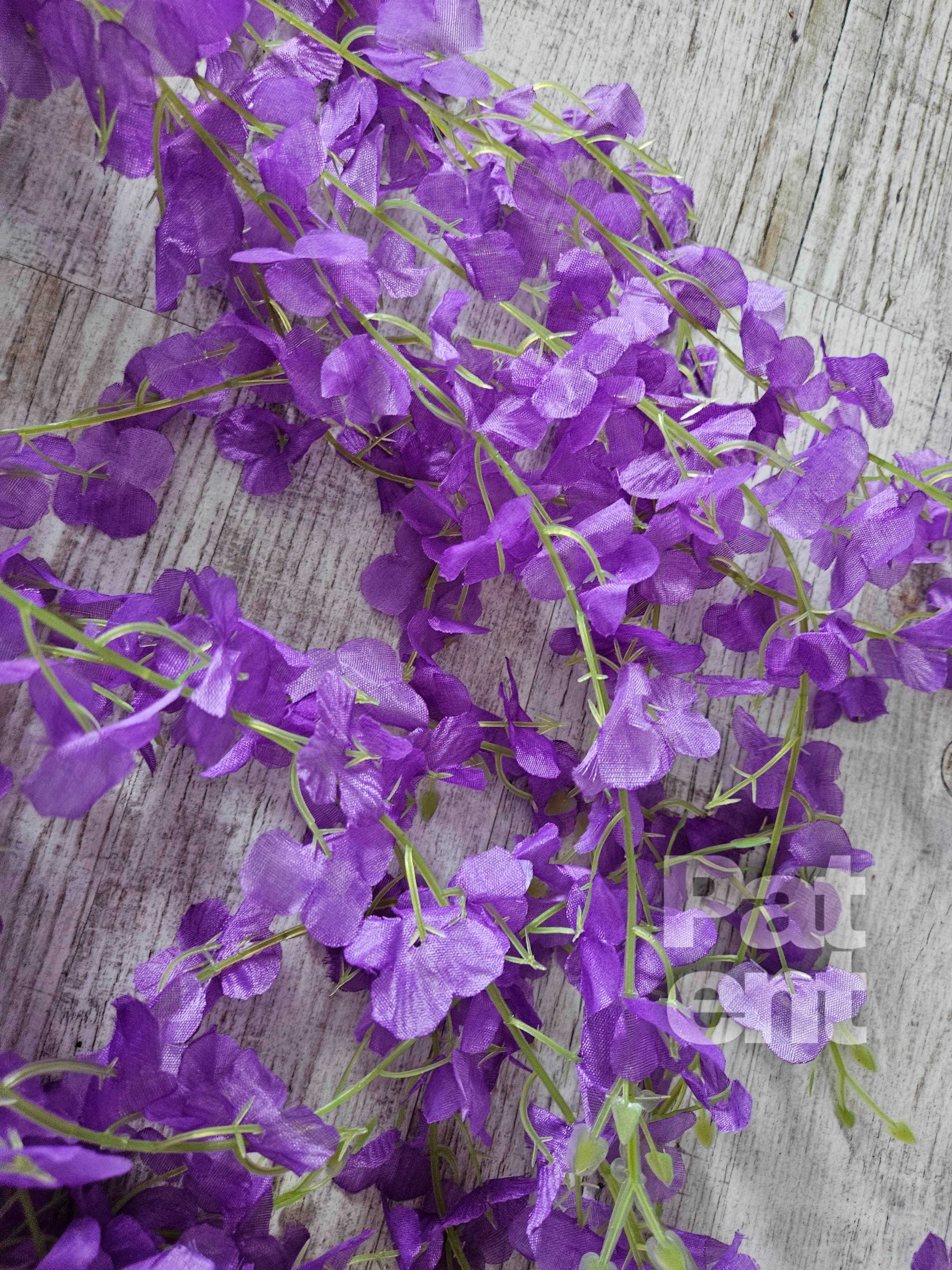 Wisteria fioletowa glicynia sztuczna girlanda dekoracja 12 sztuk
