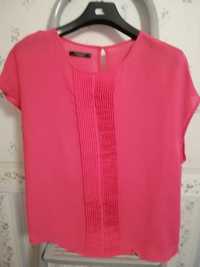 Блузка бренд MOHITO,шифон, рожевого кольору, розмір 36, без рукавів