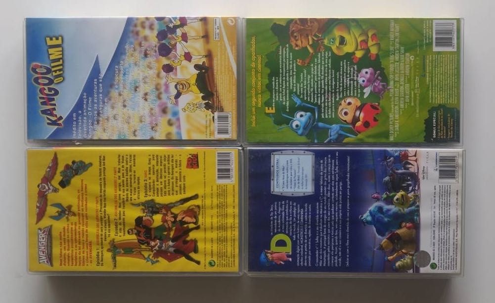 Cassetes VHS de filmes pokemon e outros (total 7 cassetes)