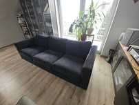 Sofa Vimle 3 osobowa Saxemara czarnoniebieski