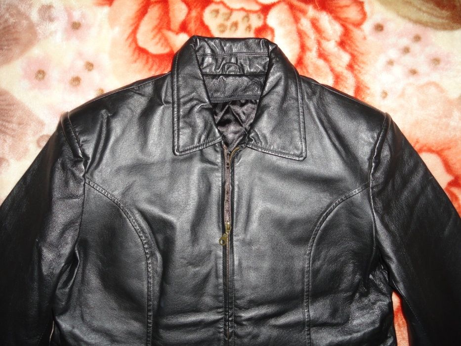 Эксклюзивная женская кожаная куртка (р.XXL Leather натуральная кожа)