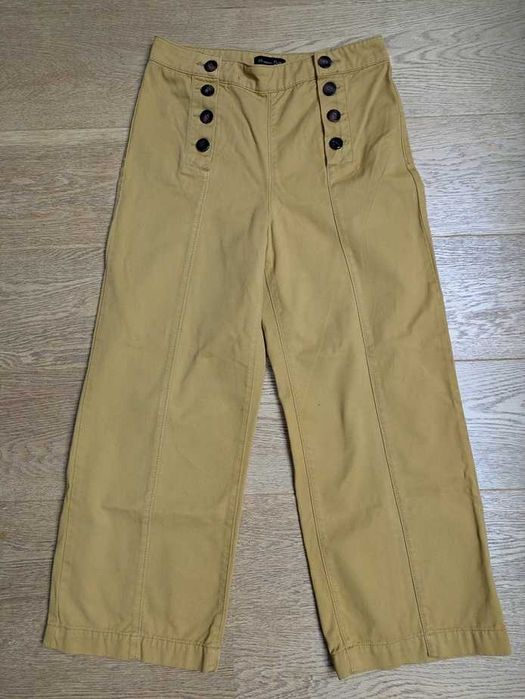Massimo Dutti - musztardowe kuloty rozm. M