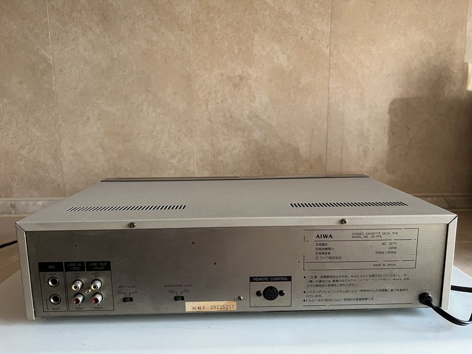 1982. 3 head cassette deck Aiwa AD FF 6 (3700)