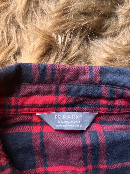 Czerwona koszula w czarna krate chlopieca r.152 Primark r.152