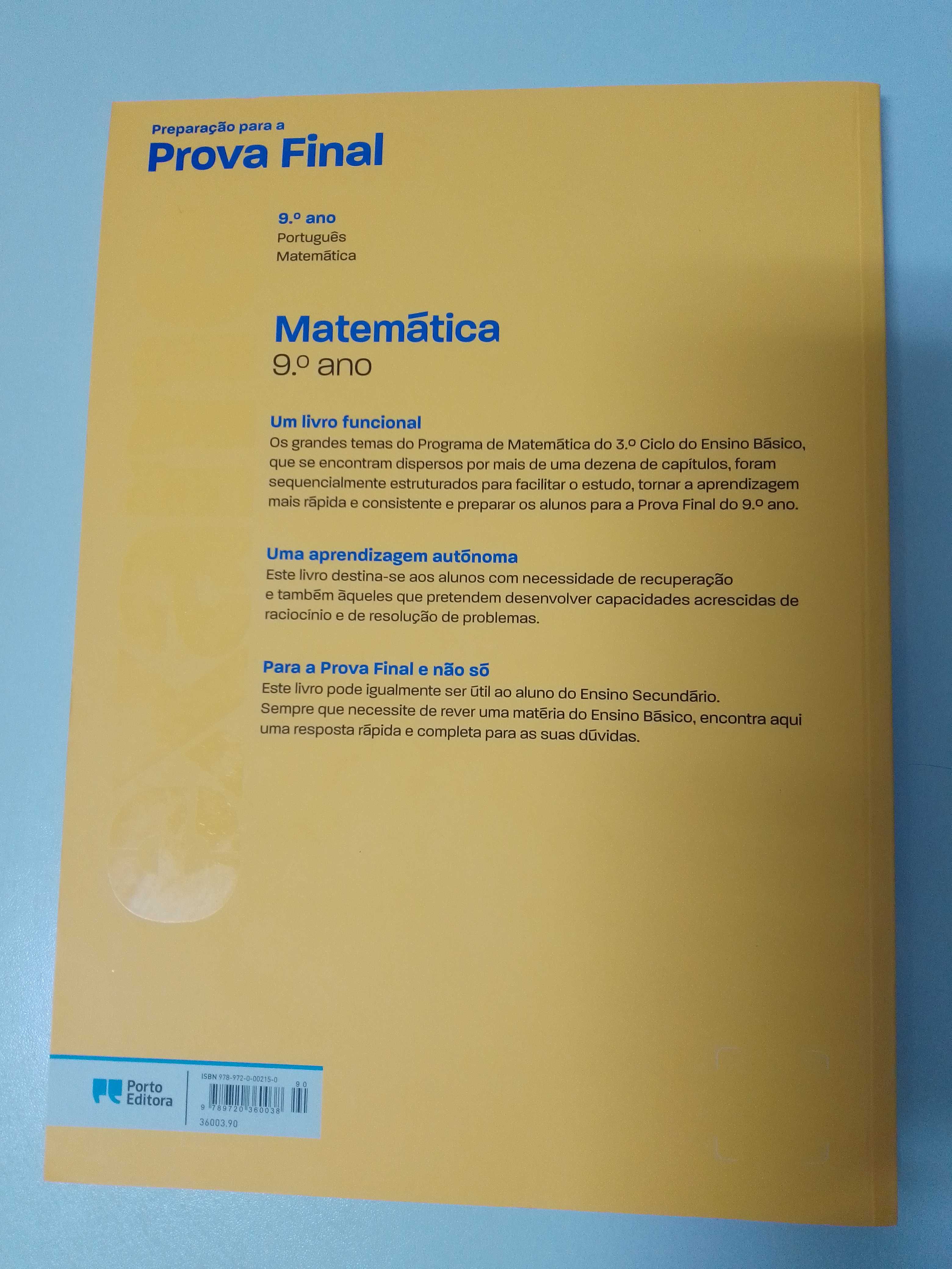 Livro de Preparação para a Prova Final 9° ano Matemática