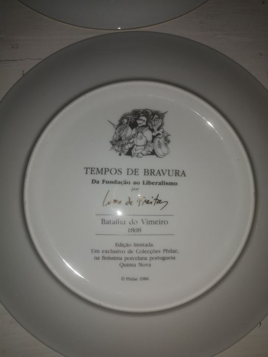 Prato de coleção das batalhas