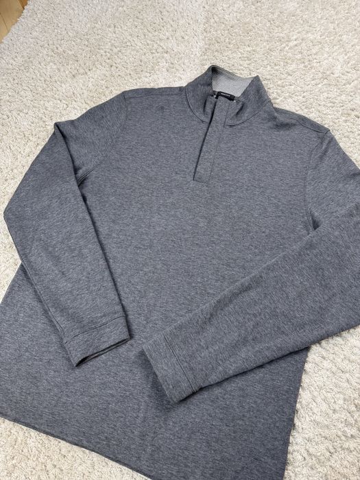 Трендовий чоловічий темно-сірий джемпер на блискавці hugo boss