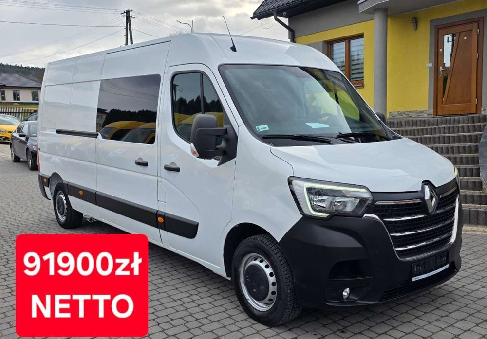 Renault Master  Brygadówka/SalonPL/Bezwypadkowy/Lakier oryginalny/Gwarancja 12 mies.