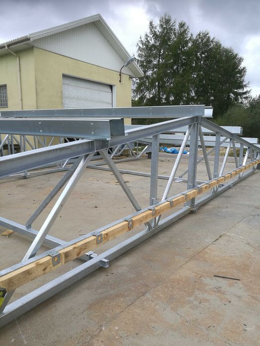 wiata garaż konstrukcja stalowa 6x5,8x3