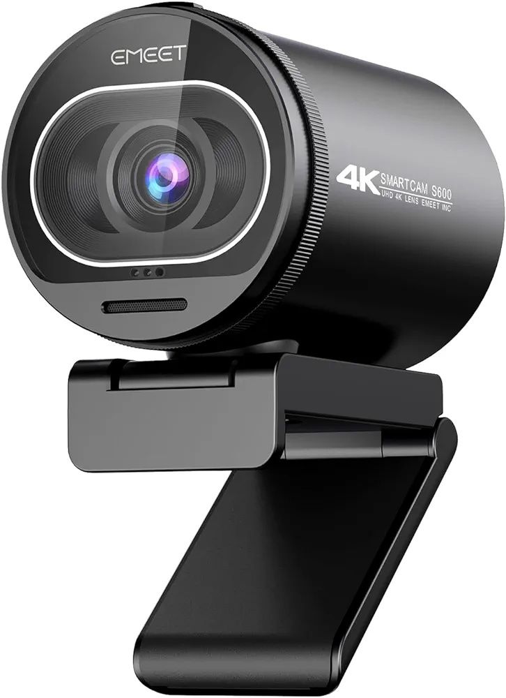 Emeet s600 kamera internetowa z redukcją szumów 4k 2 mikrofony