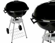 Zestaw Grill Ogrodowy Na Kółkach 46x60cm + Podpałki Do Ogrodu *okazja*