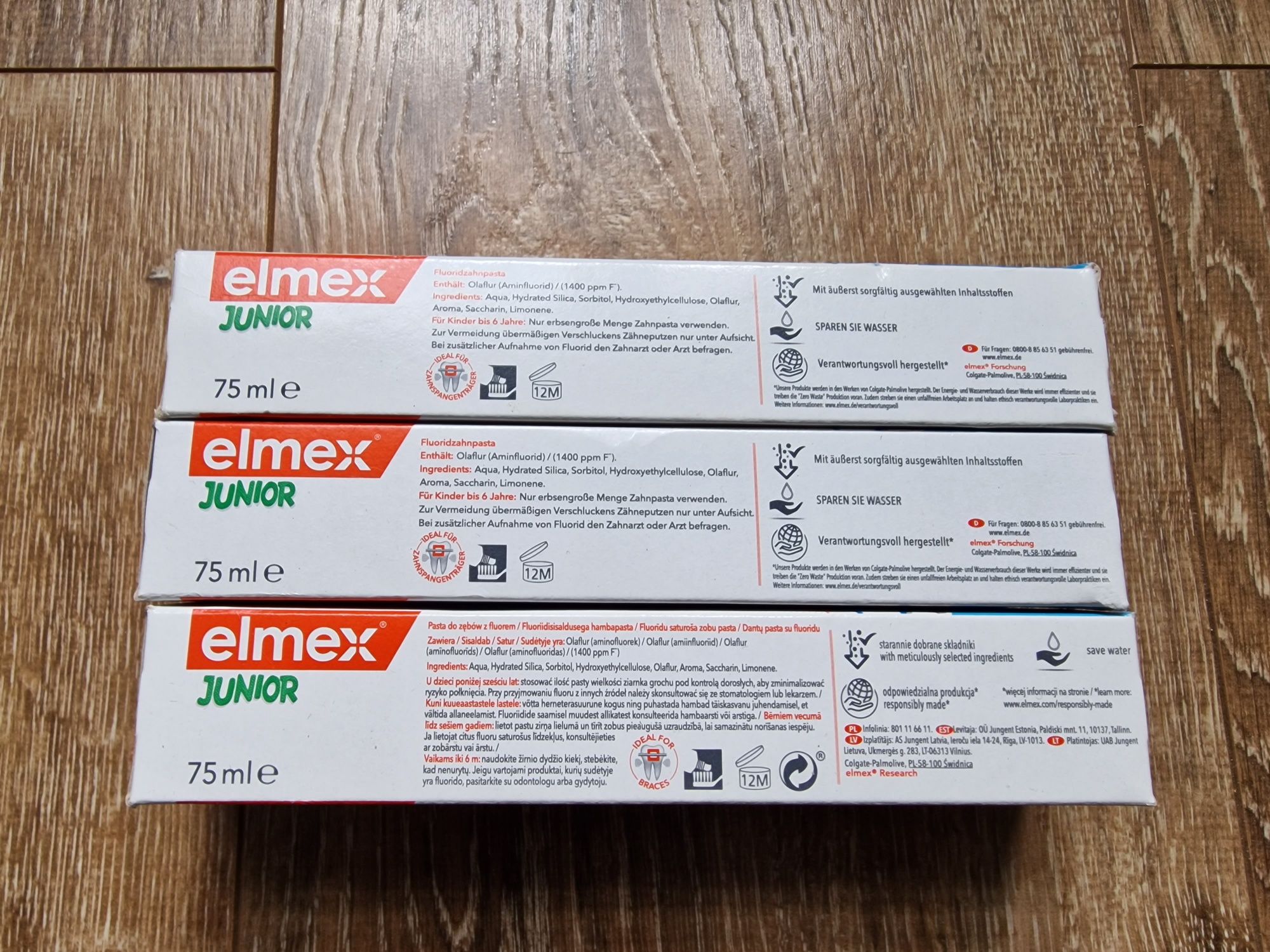 Pasta Elmex Junior 6-12 lat  3 sztuki