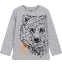 Koszulka z Długim Rękawem chłopięca z niedźwiedziem  116 Endo