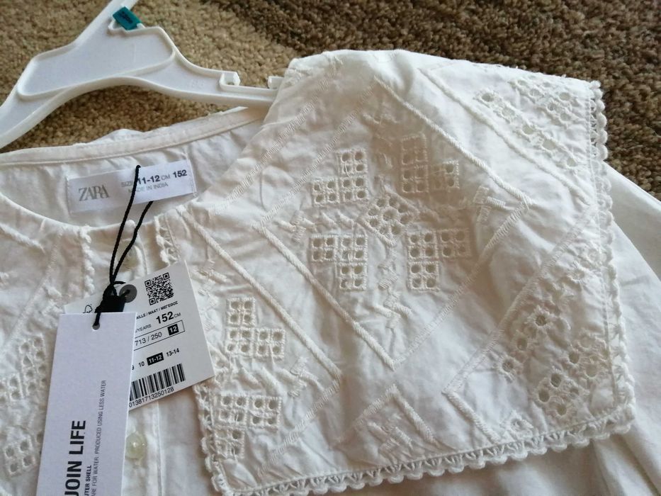 NOWA Bluzka galowa, koszula  dziewczęca Zara, rozmiar 152